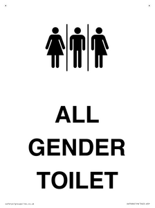 Female, Male and Non-gender specific